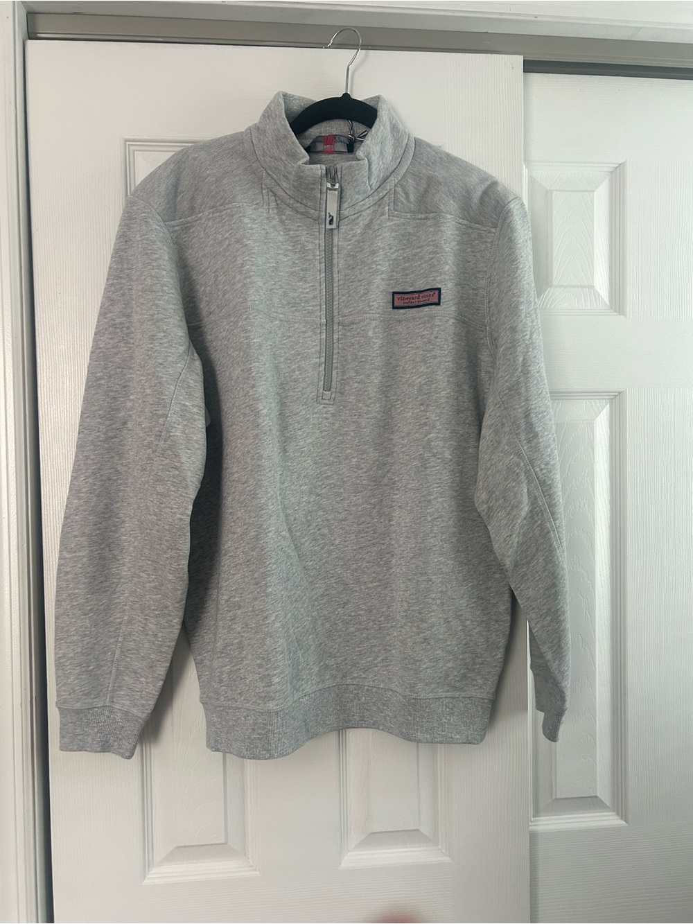 Vineyard Vines Light Gray Quarter-Zip Pullover